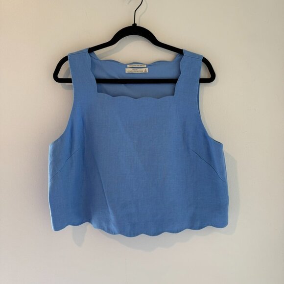 Abercrombie + Fitch Linen Short Set | Size Large / 31| Light Blue - Picture 2 of 7